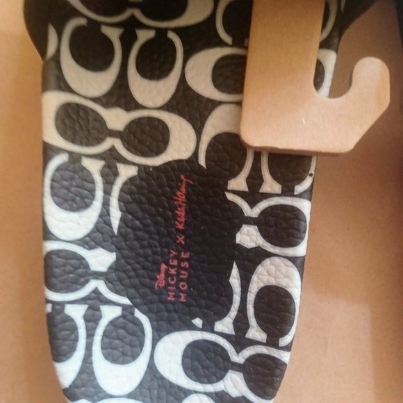 Coach x Keith Haring X Disney Mickey Mouse Slides Sandals, Men's 8, Unisex, NWT - Picture 6 of 8